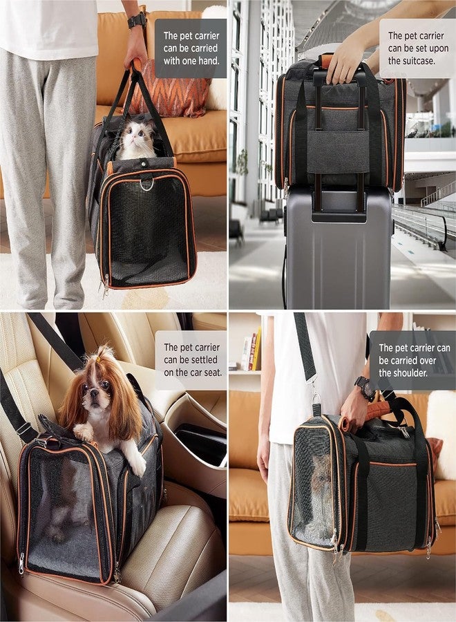 Glaceon Expandable Airline Approved Soft Side Pet Carrier, Expandable Pet Carrier, Breathable Dog Bag Transport Case for, Pet Carrier for Cats and Dogs with Straps - Image 4